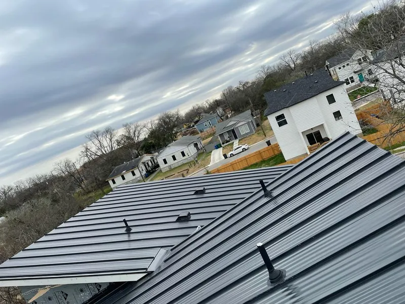 Standing seam metal roof panels with vents for Skylight Repair in Dranesville
